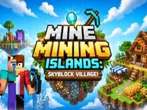 Mine Mining Islands: Skyblock Village Online Game Arcade Game