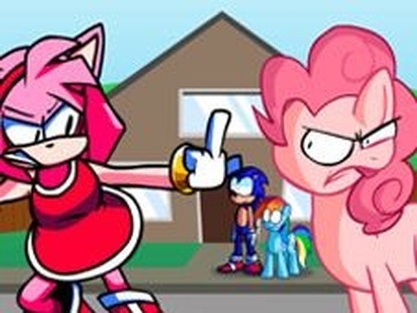 FNF Blockhead: Amy vs Pinkie Online Arcade Game