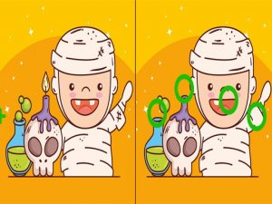 Spot The Differences Halloween Puzzle Game Online - Puzzle Game