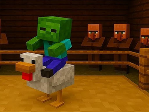 Chicken Jockey Hidden Lava Chicken Online Puzzle Game