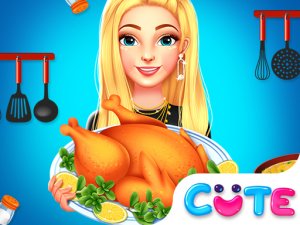 Ellie Thanksgiving Day Cooking