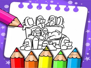 Among Us Coloring Book Game