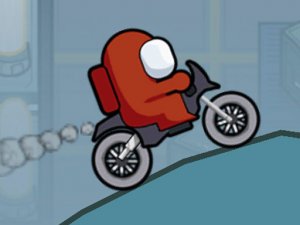 Among Us Motor Bike Challenge Online Arcade Game