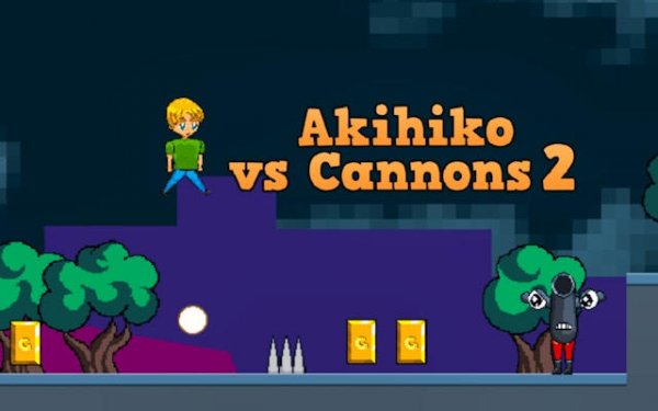 Akihiko vs Cannons 2: Gold Rush Platformer Online Game