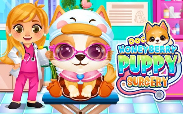 Doc HoneyBerry Puppy Surgery Game - Online Pet Care Simulator