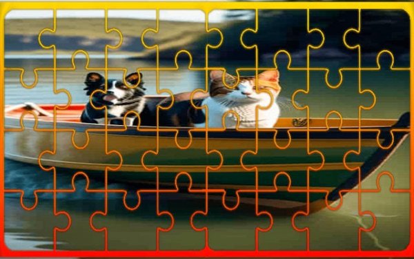 Dog and Cat Jigsaw Joyride: Puzzle Slider Game Online