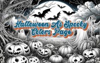 Halloween Ai Spooky Colors Page - Online Coloring Game