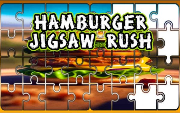 Hamburger Jigsaw Rush Puzzle Slider Game