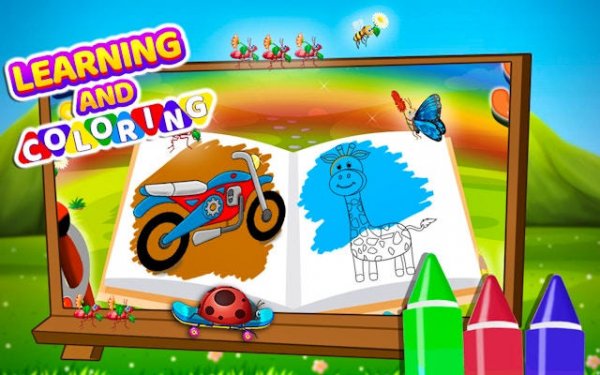 Learning and Coloring For Kids: Educational Games Online