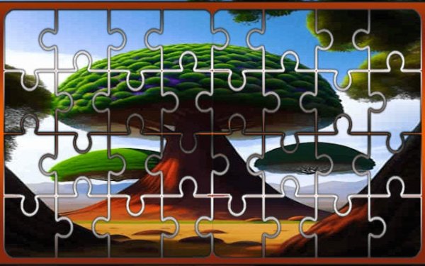 Trees Jigsaw Triumph Puzzle Slider Online Game